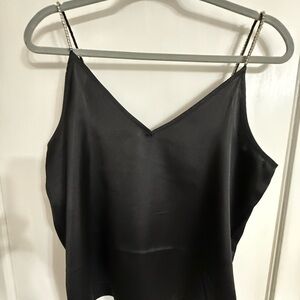 Express Black Fitted Backless Camisole